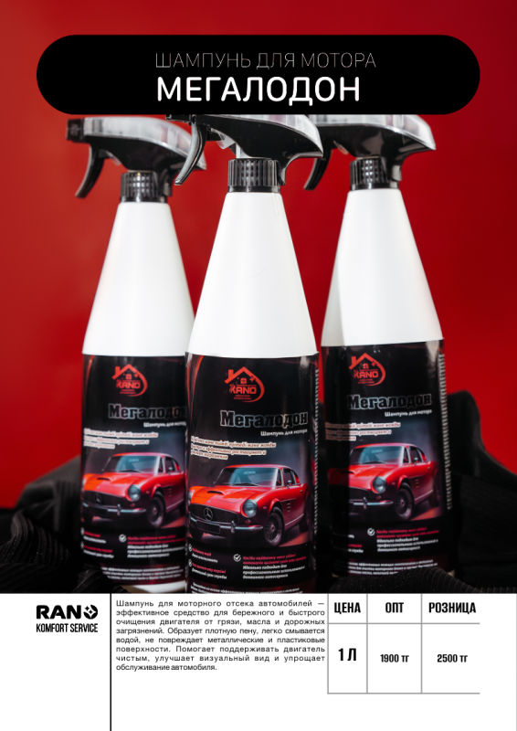 Мегалодон Шампунь для мотора